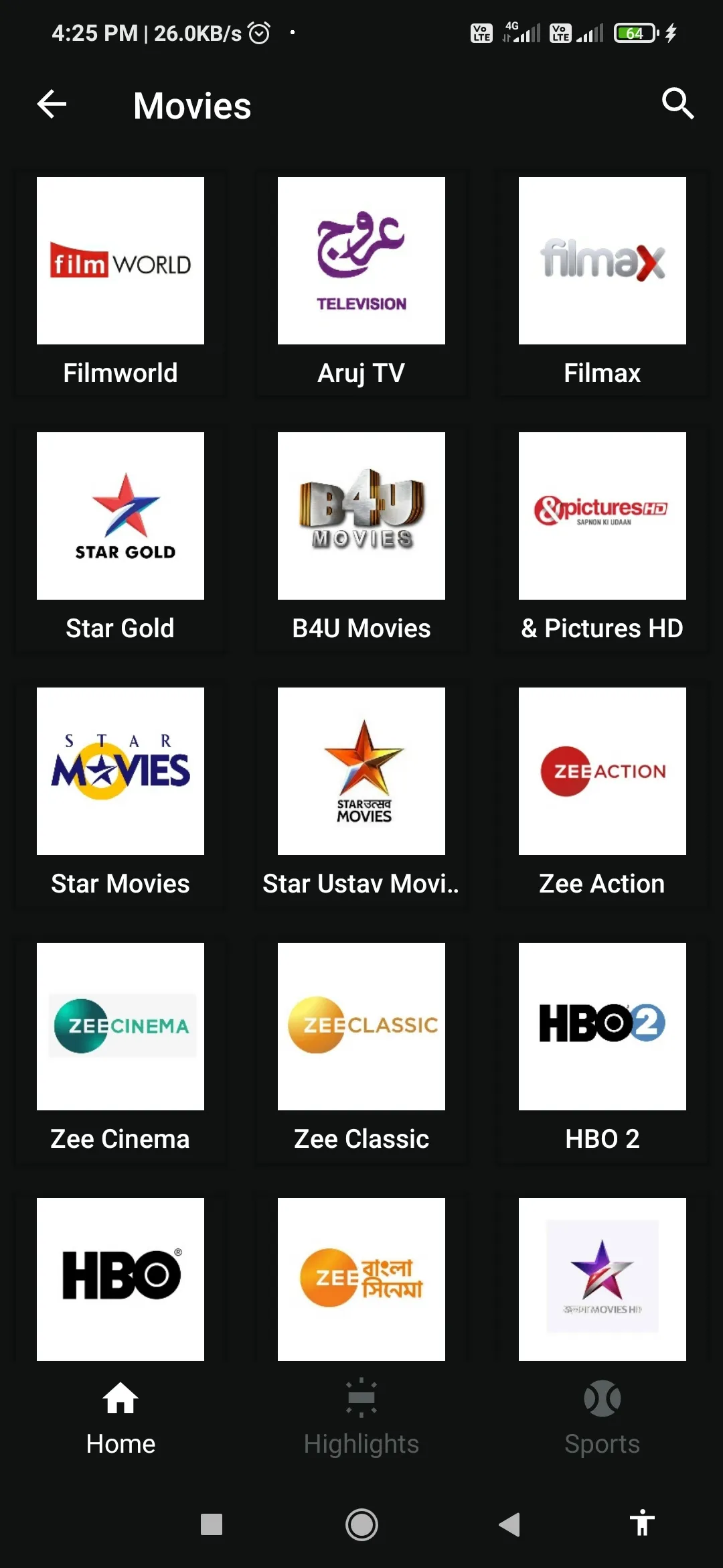 Movies Section Stream India